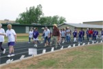 Survivors & Caregivers make lap together